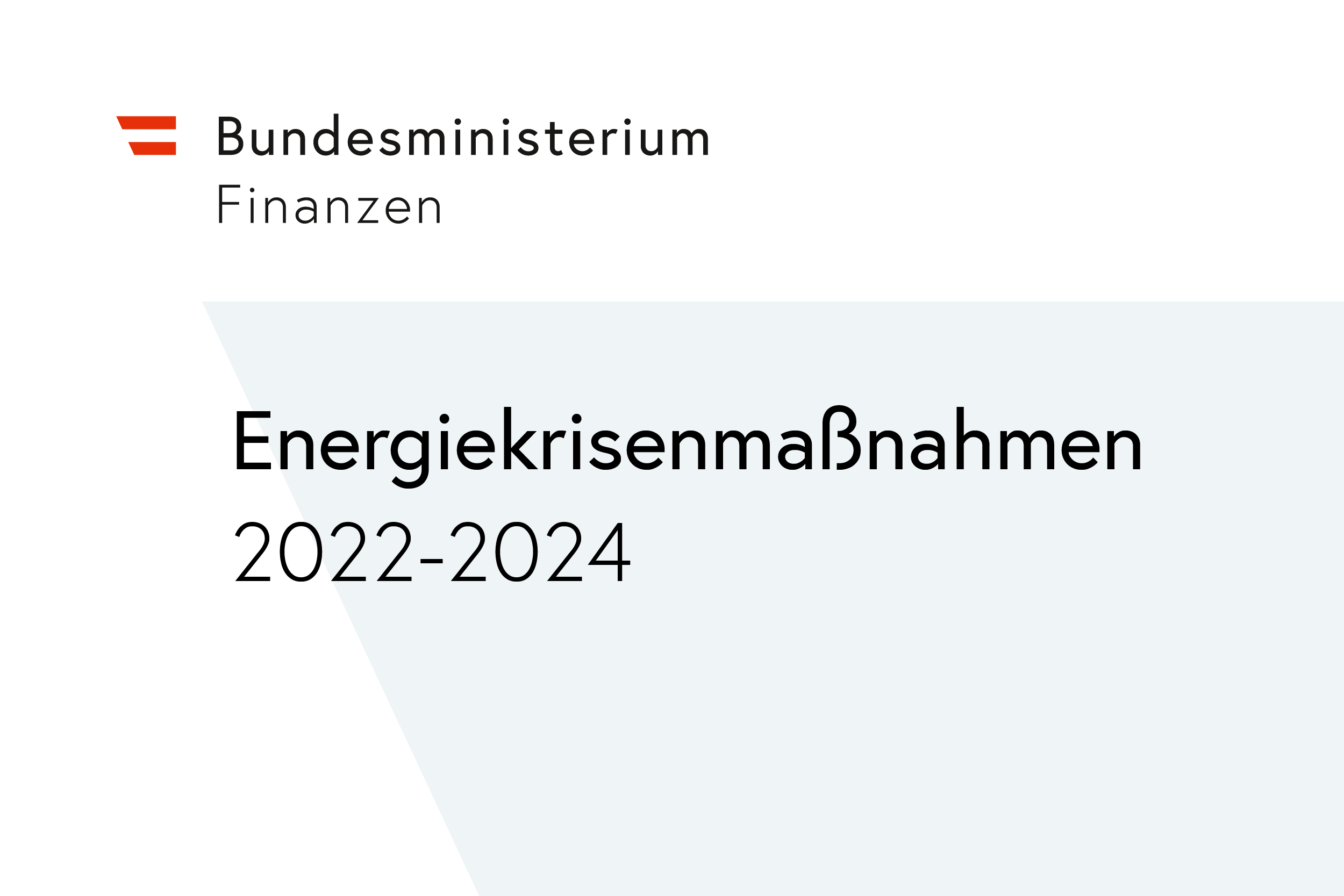 Energiekrisenmaßnahmen 2022-2024